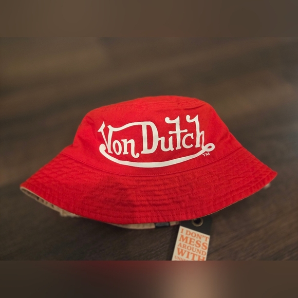 NWT Von Dutch Original Cotton Reversible Bucket Hat Sz. OSFM - Picture 6 of 8